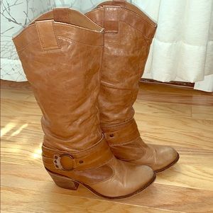 Steve Madden leather cowboy boots 7 1/2